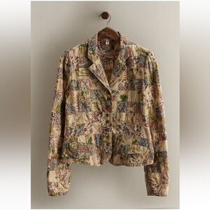 Vintage Polo Jeans Co Ralph Lauren Patchwork Floral Jacket SZ: S